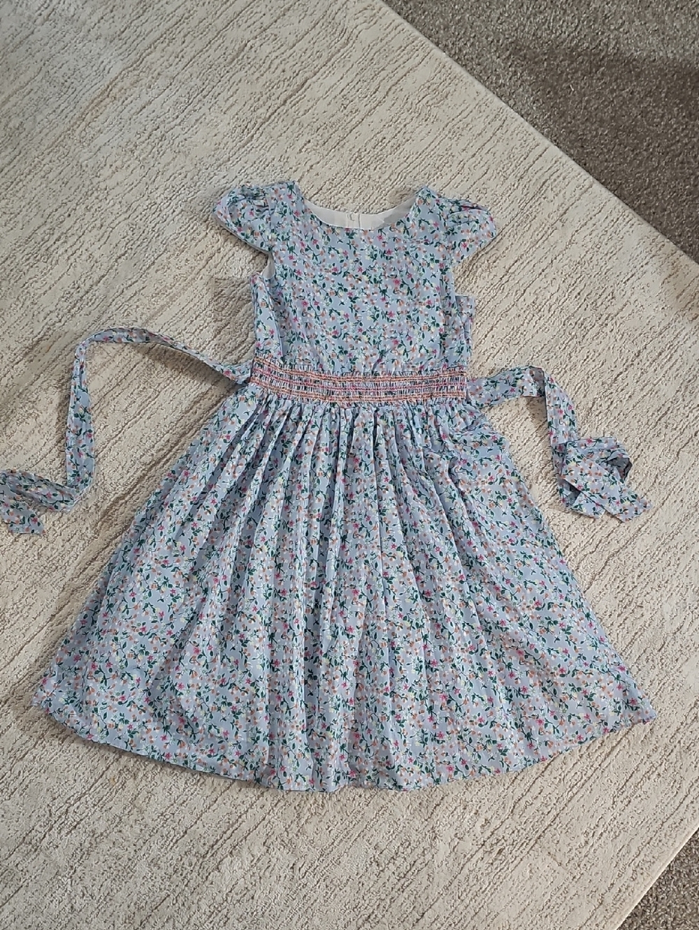 Girls Rare Editions Smocked Dress 12/14